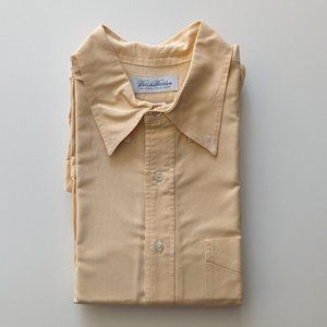 Brooks Brothers Apricot Men's Dress Shirt Long Sleeve Sz 17.5-35